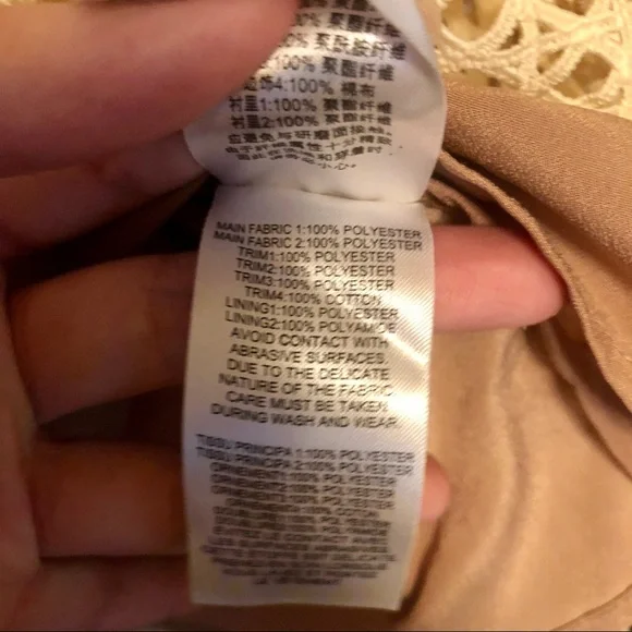 Self Portrait Crosshatch Paneled Mini Dress Yellow - Picture 7 of 9